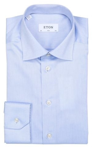 Slim skjorte standard – Lyseblå