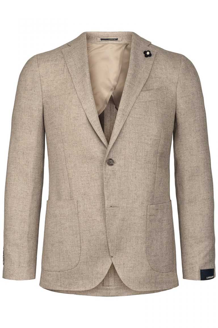 Lapel Button Blazer – Beige