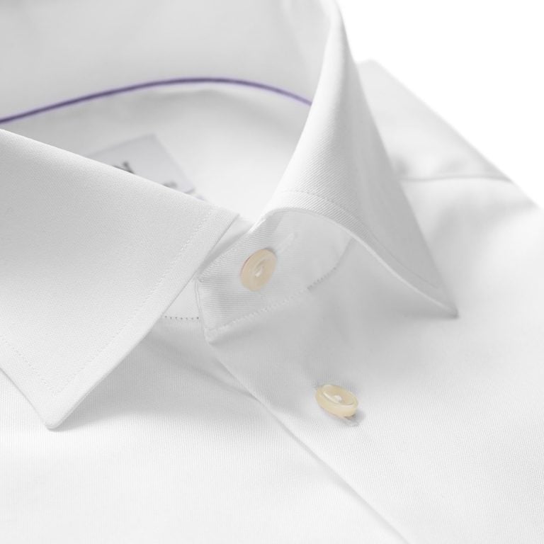 Contemporary skjorte dobbel mansjett – Hvit