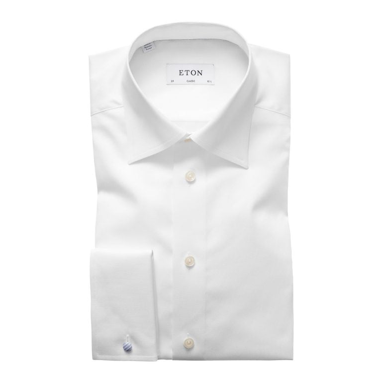 Dobbel mansjett Classic Skjorte – Hvit