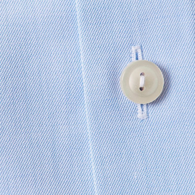 Dobbel mansjett Standard Slimskjorte – Lyseblå