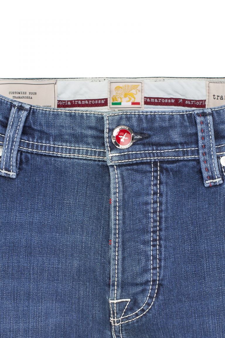 Leonardo 6 mnd jeans – Blå