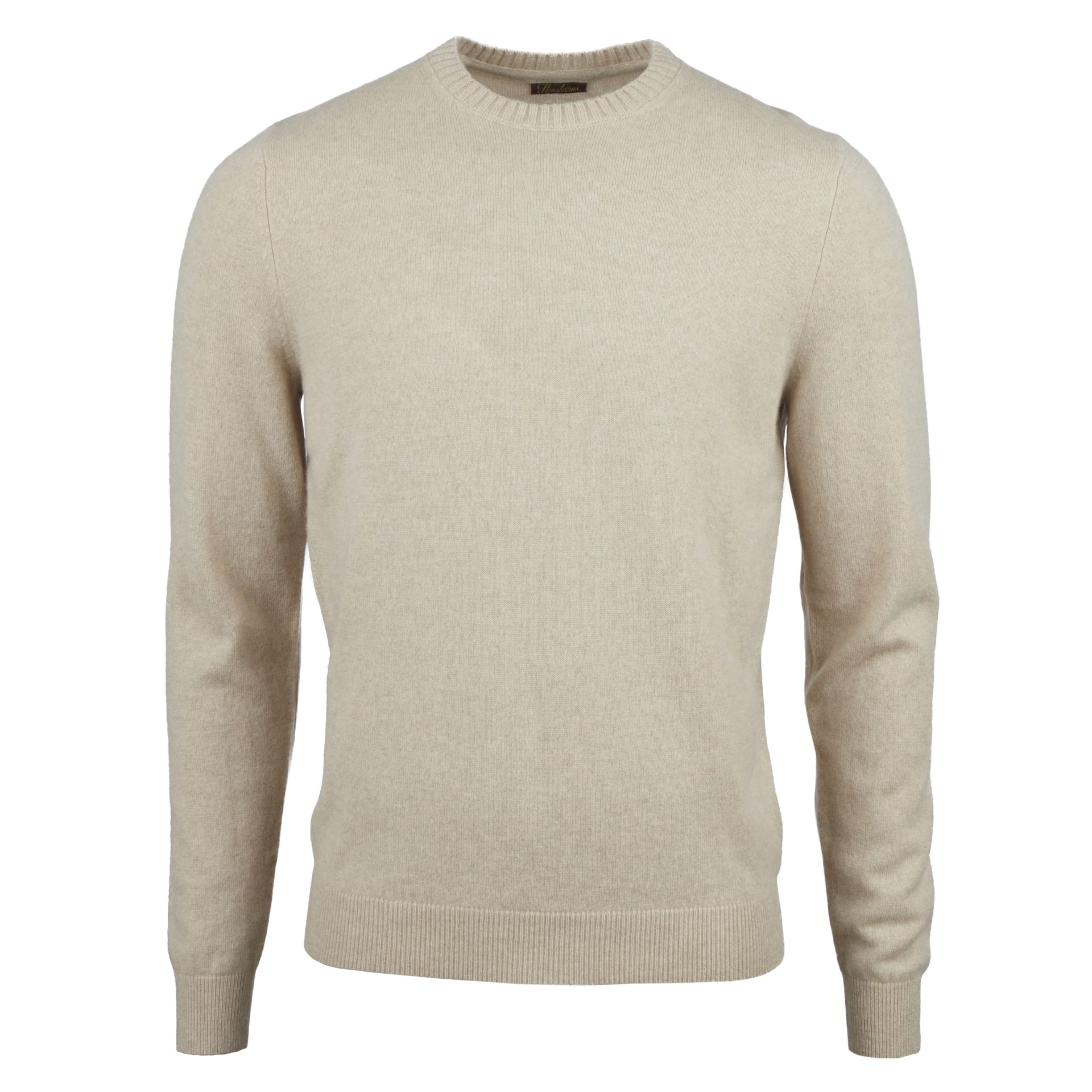 Cashmere Crew Neck Genser – Beige | Follestad Beige Cashmere genser Stenströms Kashmir genser - Dameklær er billig