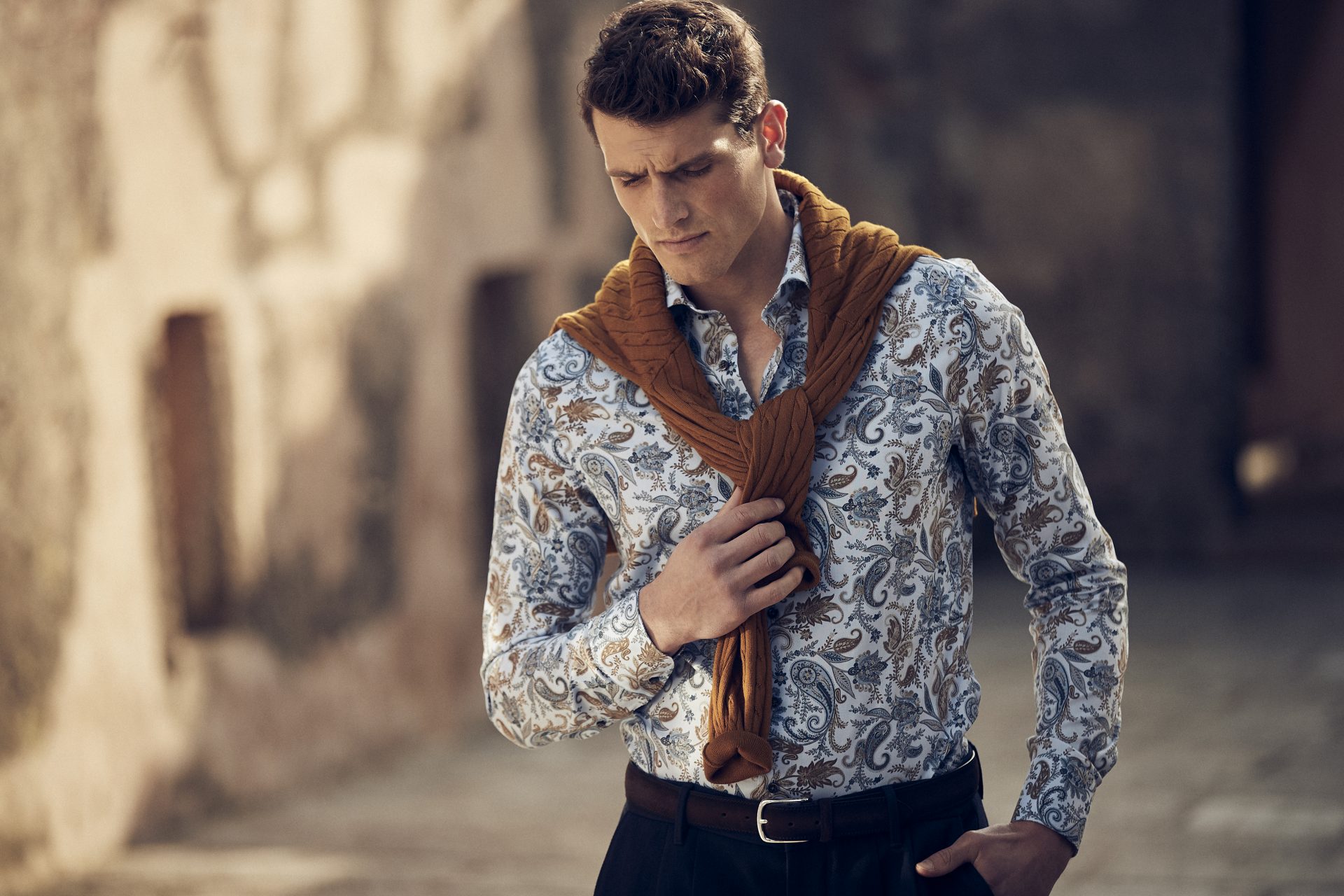 Paisley Slim Skjorte Lyseblå | Follestad Paisley Slim Skjorte Lyseblå | Follestad