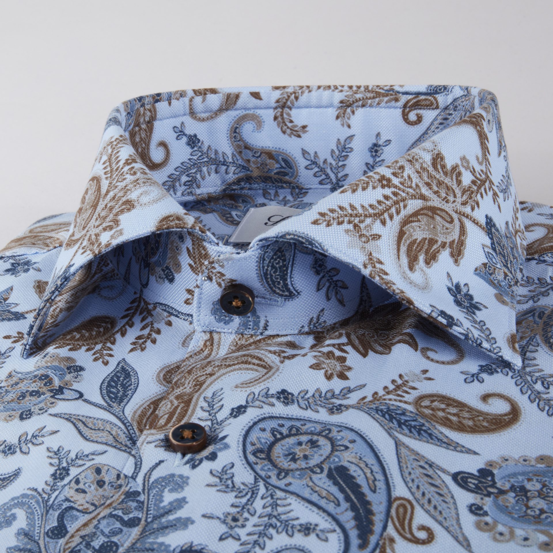 Paisley Slim Skjorte Lyseblå | Follestad Paisley Slim Skjorte Lyseblå | Follestad