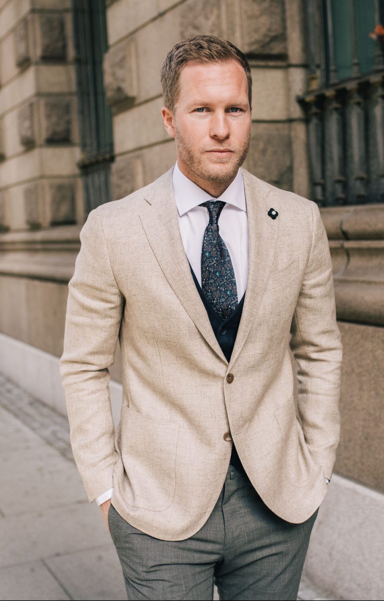 Lapel Button Blazer – Beige