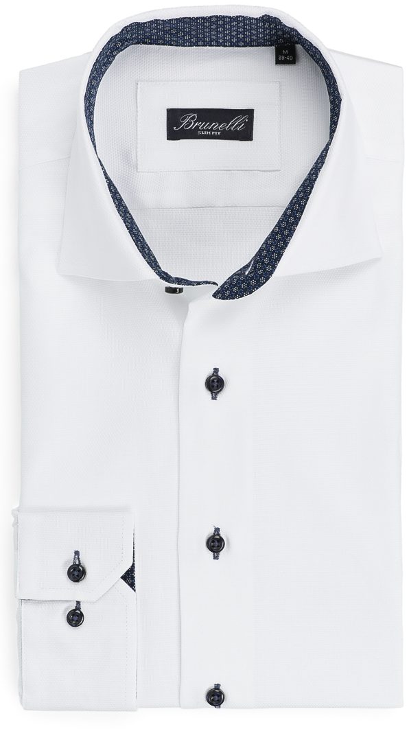 Slim Fit Hvit Kontrast | Follestad Slim Fit Hvit Kontrast | Follestad