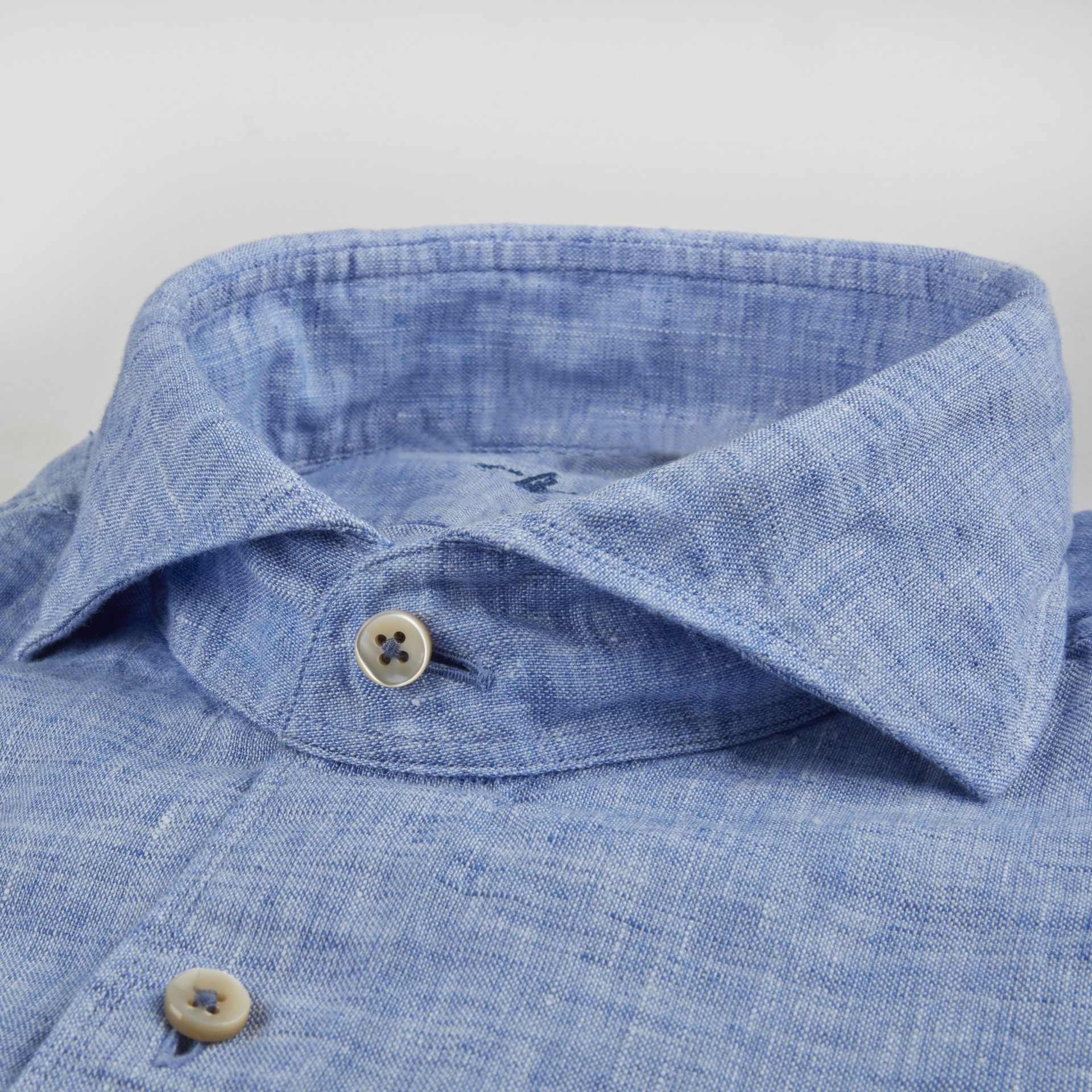 Slimline Skjorte Lin Lyseblå | Follestad Slim Fit Skjorte Lin Lyseblå | Follestad