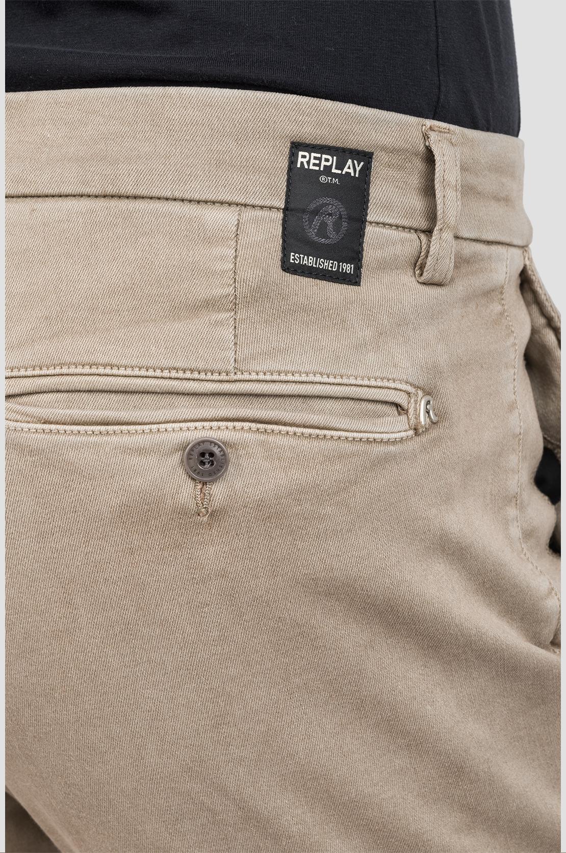 thumbnail image 2 of Replay Zeumar Hyperflex Chino Jeans – Beige/Sand, Slim Fit, Stretch, Men's Sizes W28-W36 2 of 3