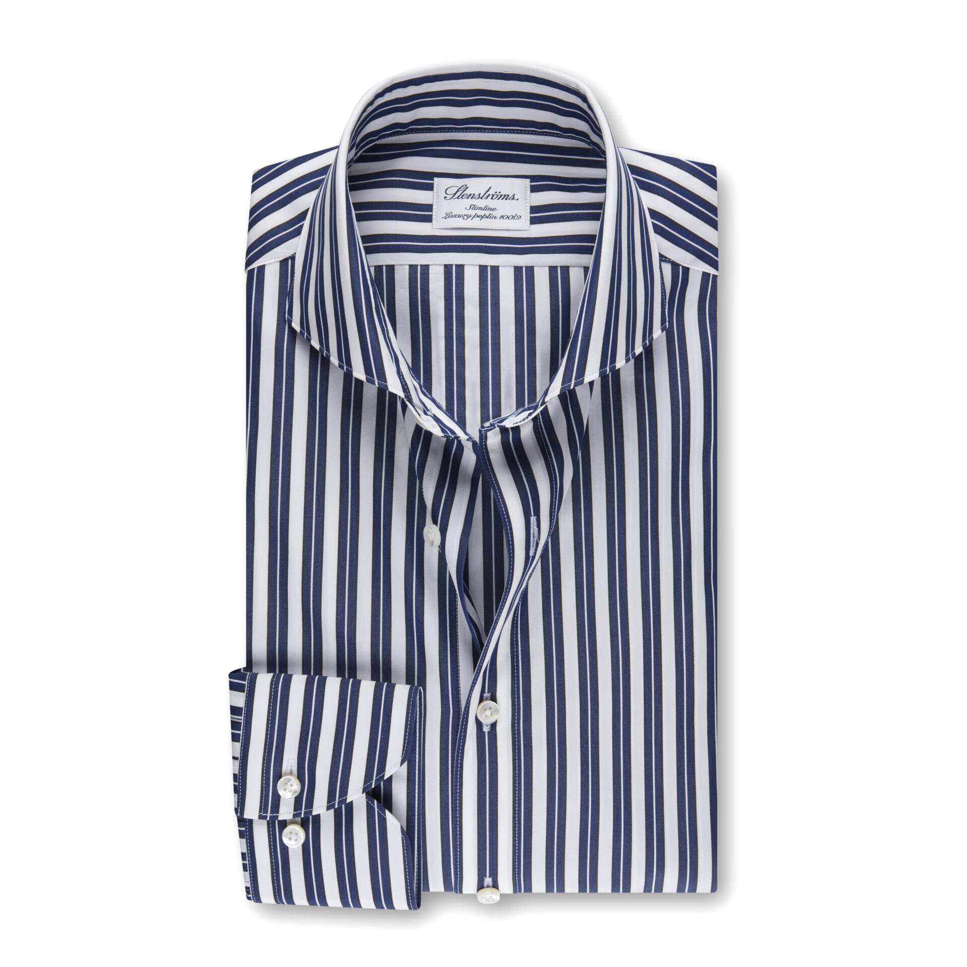 Slimline Skjorte Striper BlåHvit | Follestad Standard Slimline Skjorte Hvit | Follestad