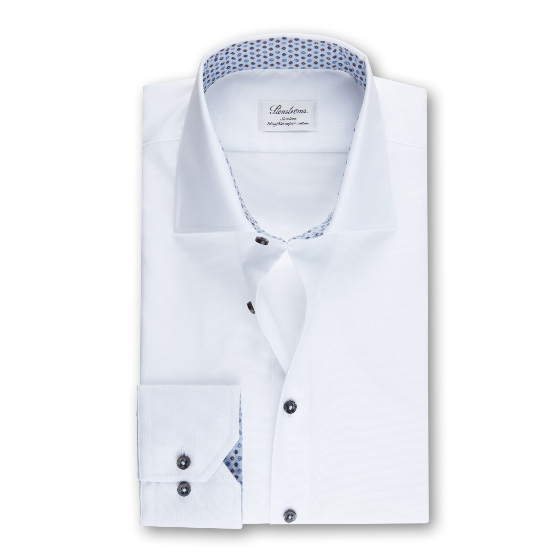 Slimline Skjorte HvitKontrast | Follestad Standard Slimline Skjorte Hvit | Follestad