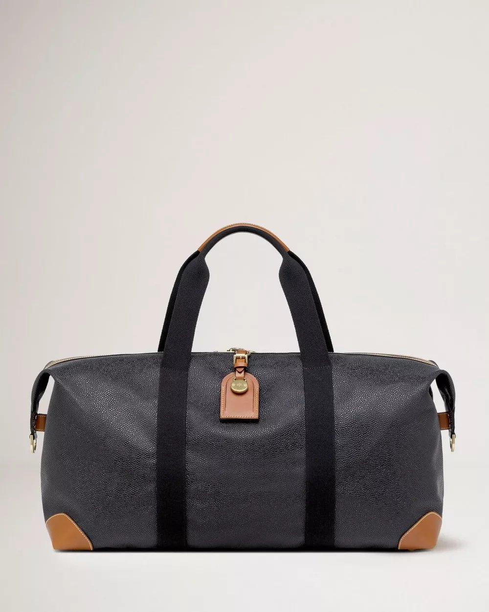 Mulberry Medium Clipper Scotchgrain Sort Cognac Follestad