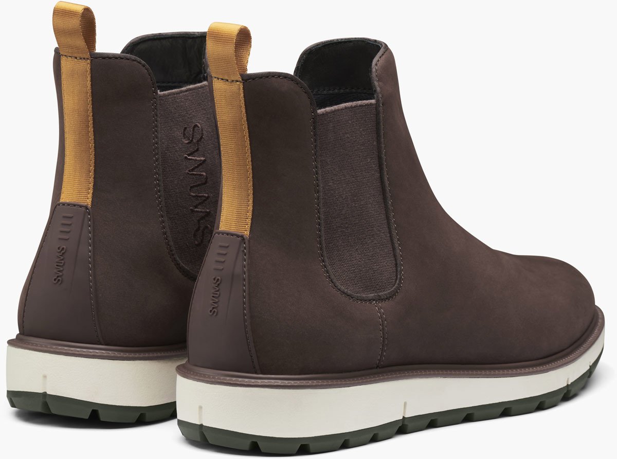 SWIMS Motion Chelsea Lug Sole Brun Oliven Follestad