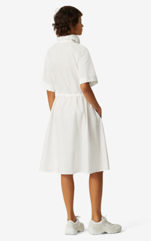 Fitted Shirt Dress - Hvit - Bilde 3