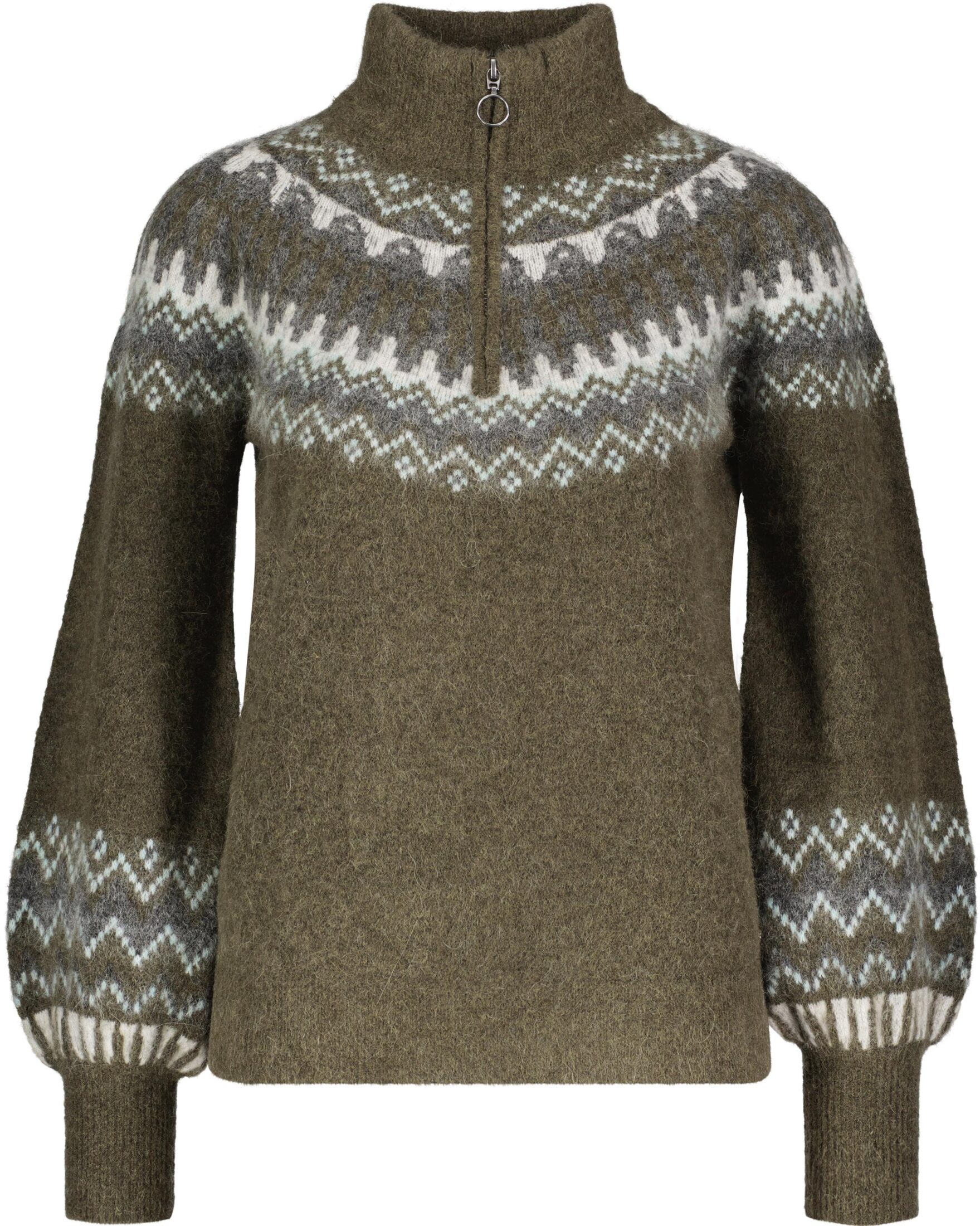 Hedda Fairisle Half Zip Jacket