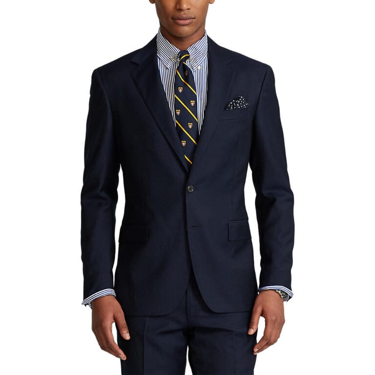Polo wool twill suit clearance