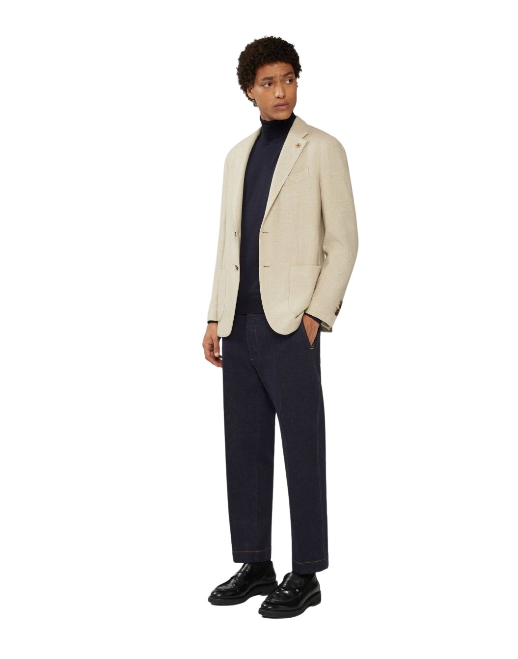 Lardini Jacket In Cashmere and Silk - Beige | Follestad Lardini Jacket In Cashmere and Silk - Beige | Follestad