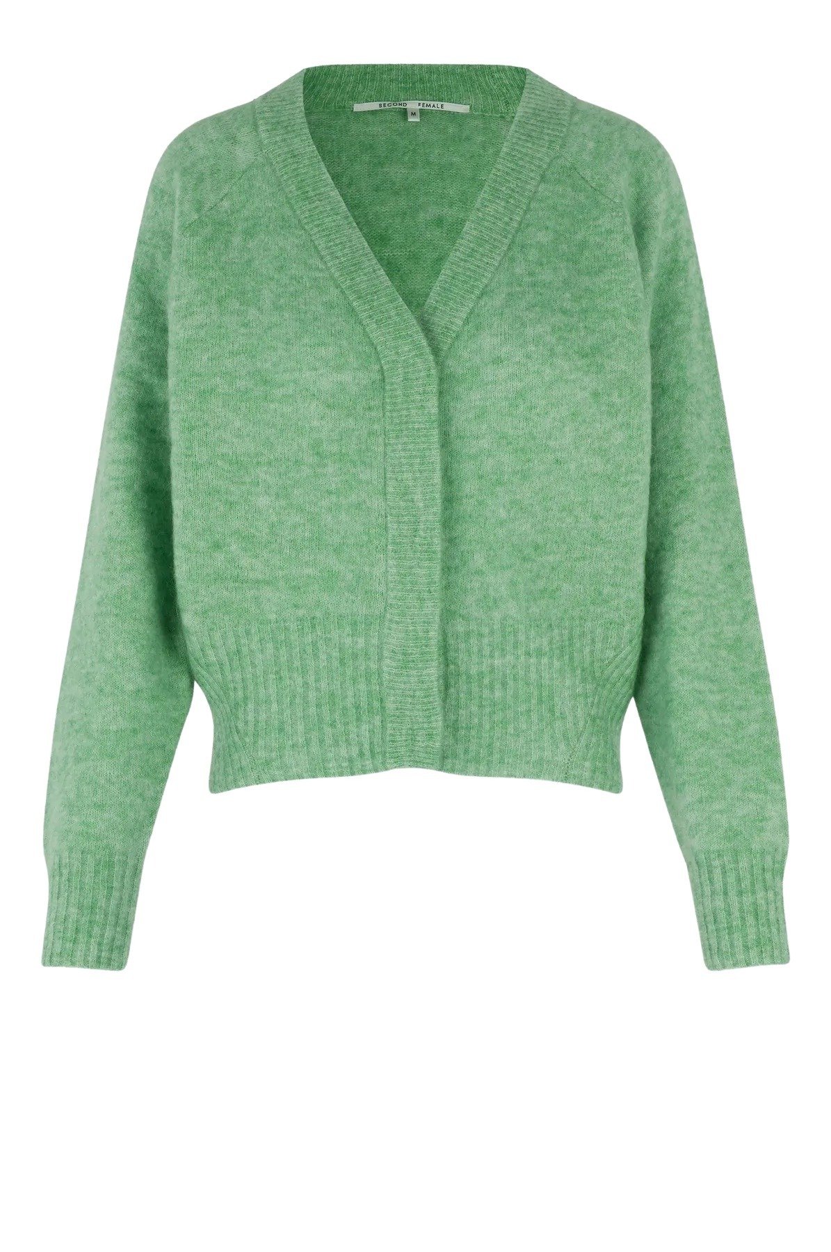Second Female Brook Knit Boxy Cardigan Gronn Follestad