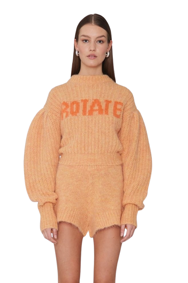 rotate-adley-logo-knit-jumper-orange-rt1515