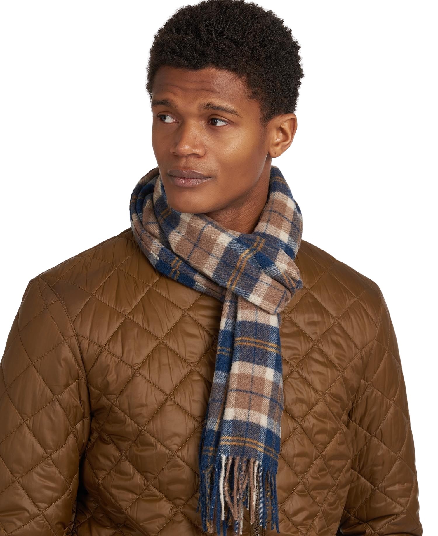 小物 BARBOUR Tartan Lambswool Scarf Moorland Accessories Barbour Tartan Lambswool Scarf | The Firm shop