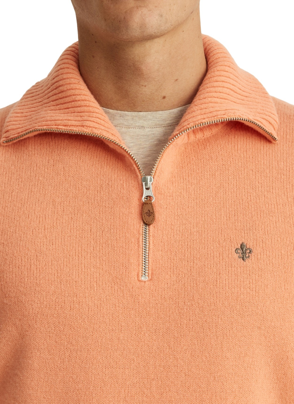 Morris Stockholm Newton Half Zip - Beige | Follestad
