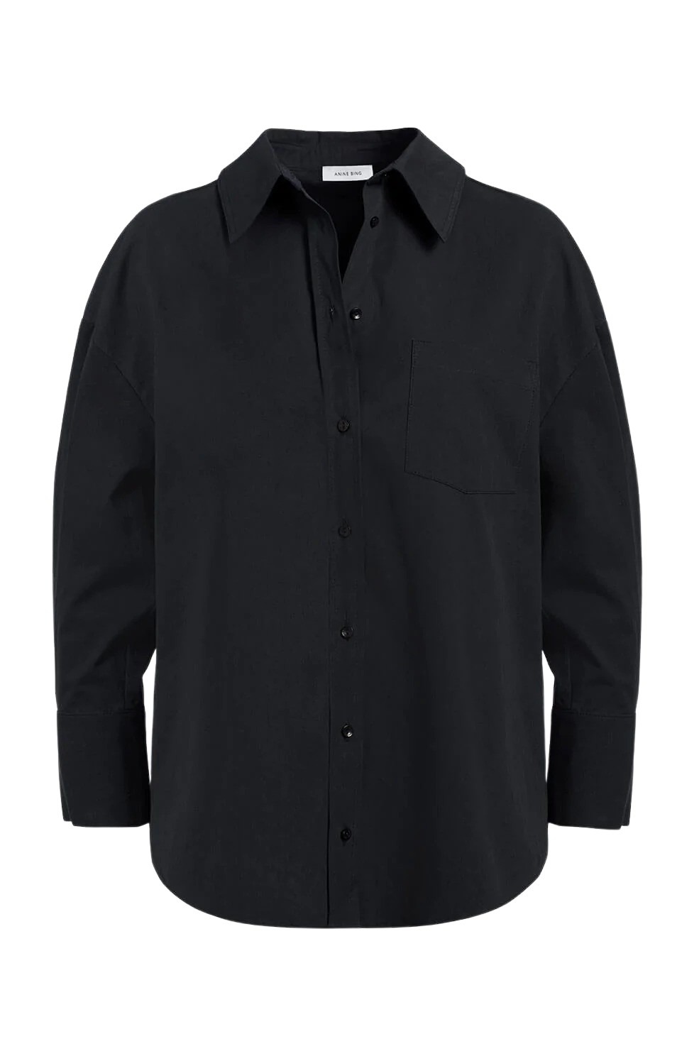 anine bing mika shirt black