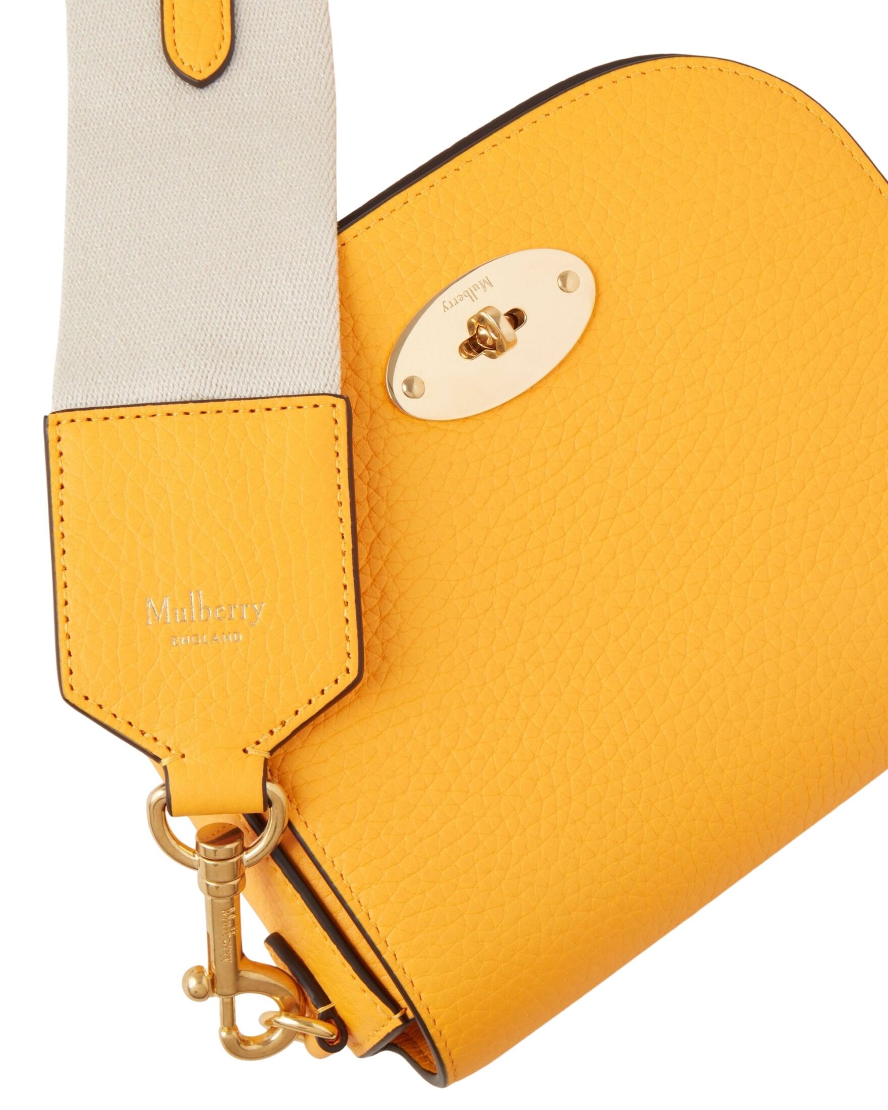 Mulberry Small Darley Satchel Double Yellow Heavy Grain Follestad