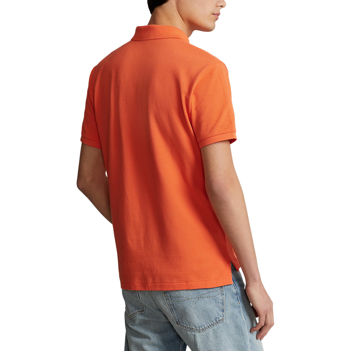 Polo Ralph Lauren Custom Slim Fit Mesh Polo Oransje Follestad