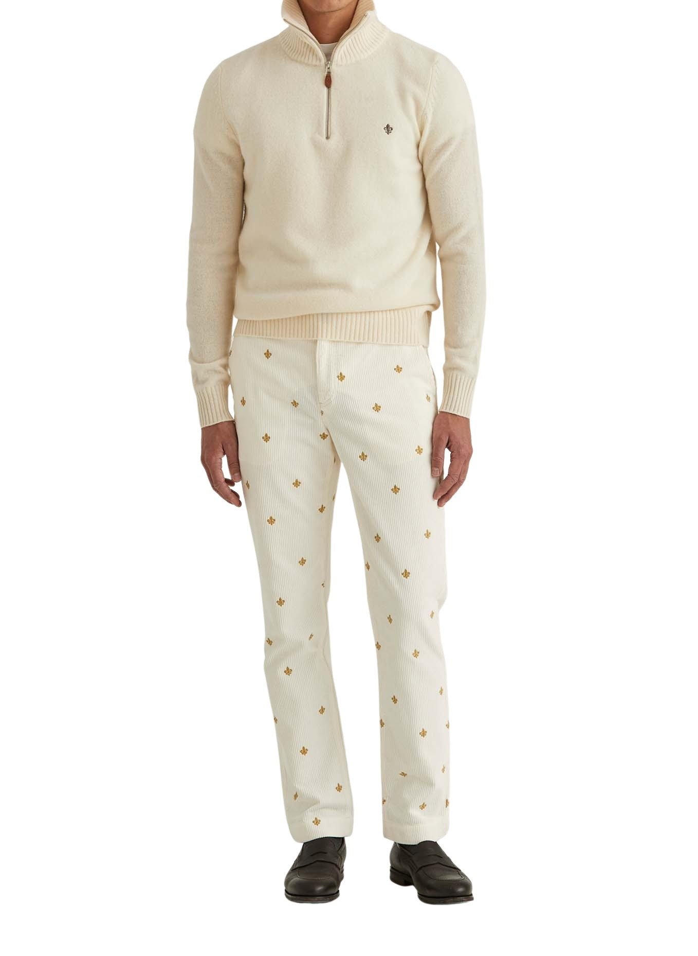 Morris Stockholm Newton Half Zip - Beige | Follestad