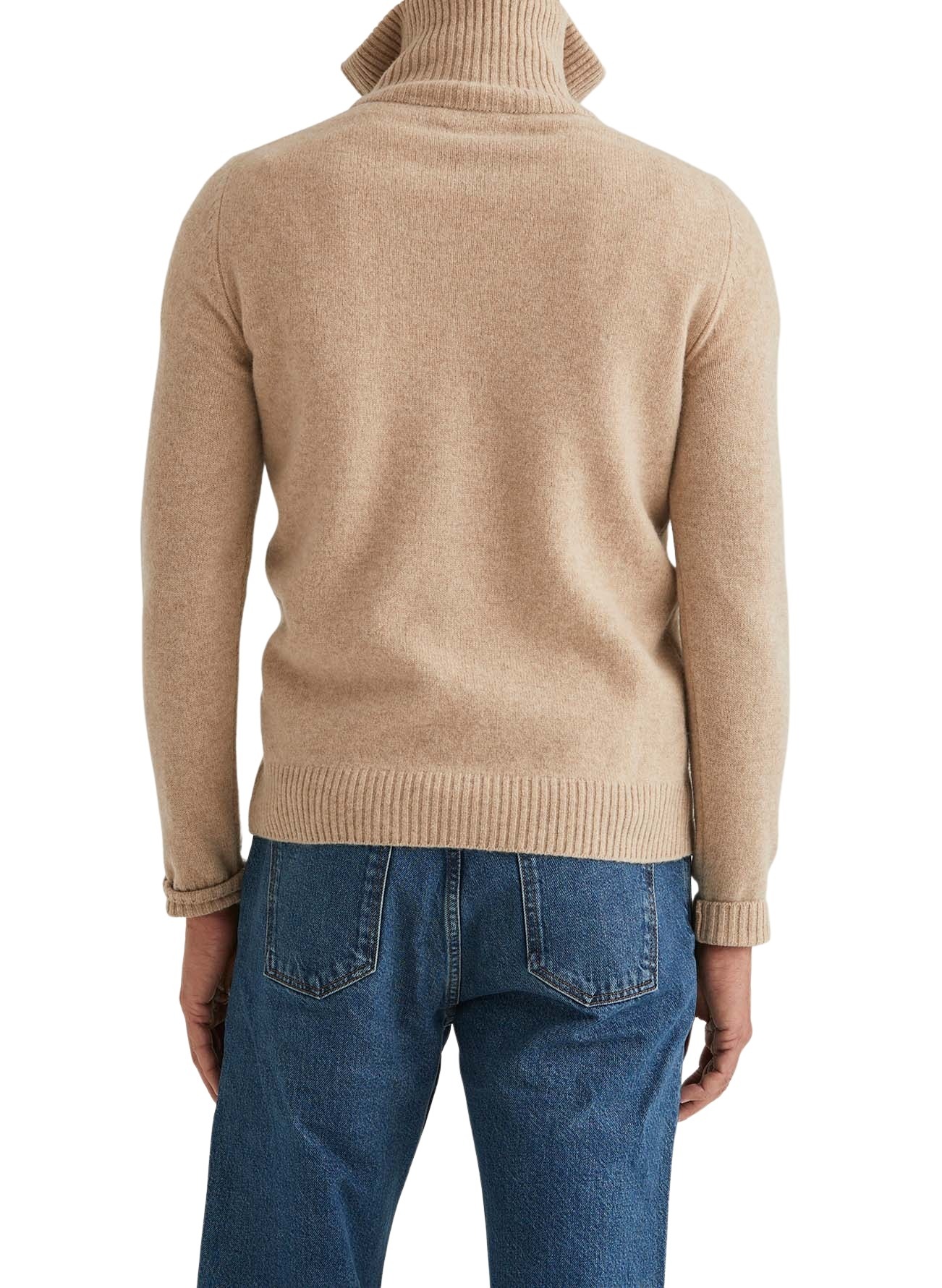 Morris Stockholm Newton Half Zip - Beige | Follestad