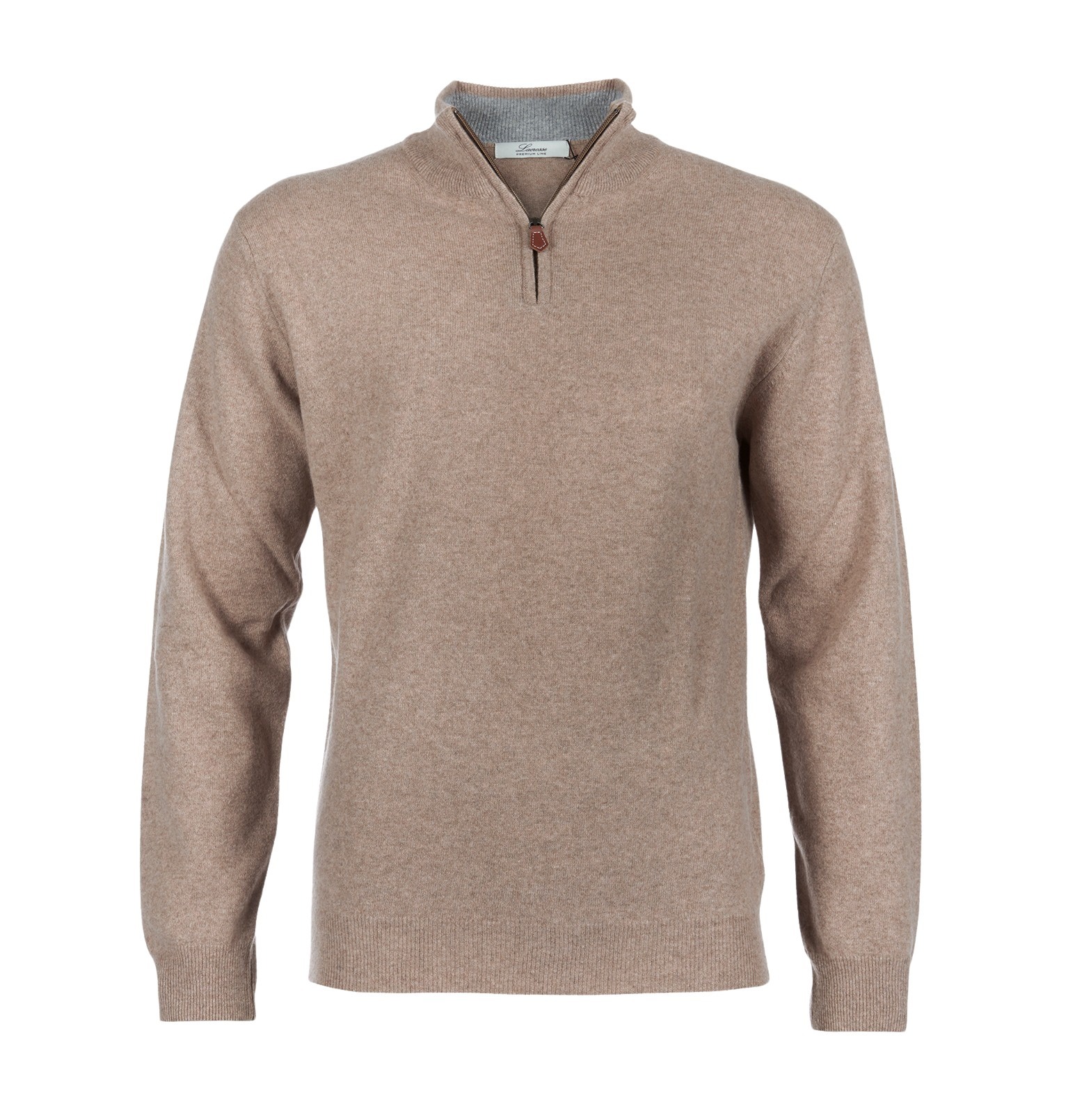 Lacrosse Biden Lambswool Half Zip - Beige | Follestad