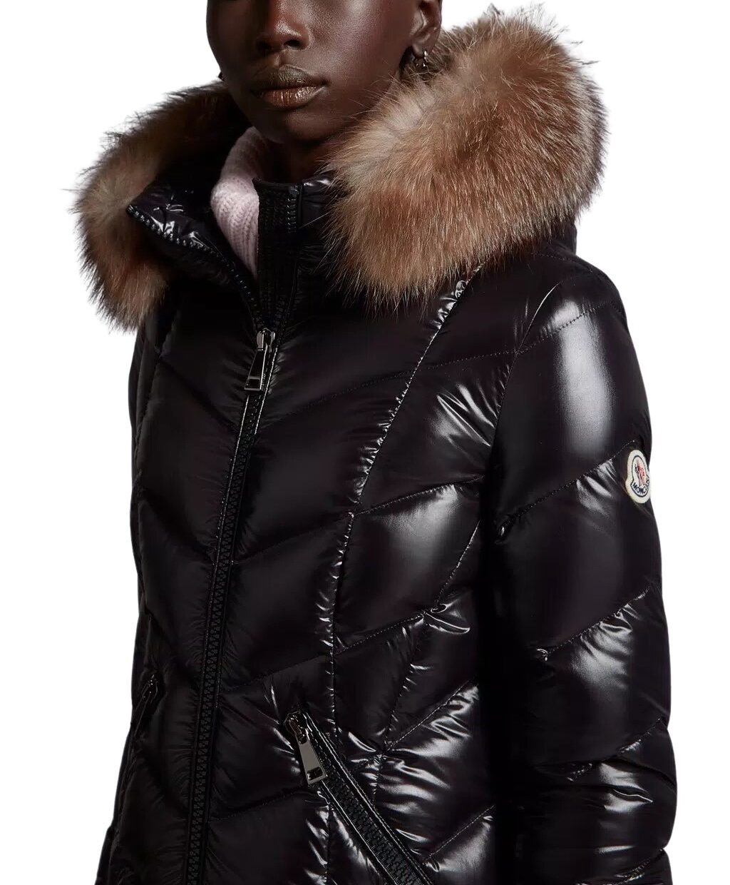 Moncler Fulmarus Long Down Jacket Women’s - Sort | Follestad