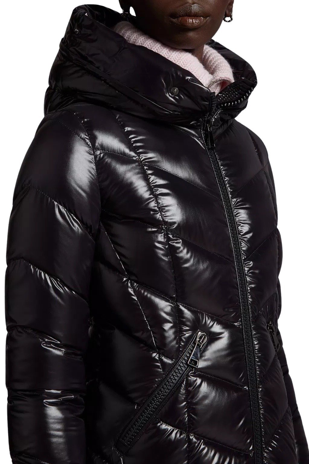 Moncler Fulmarus Long Down Jacket Women’s - Sort | Follestad