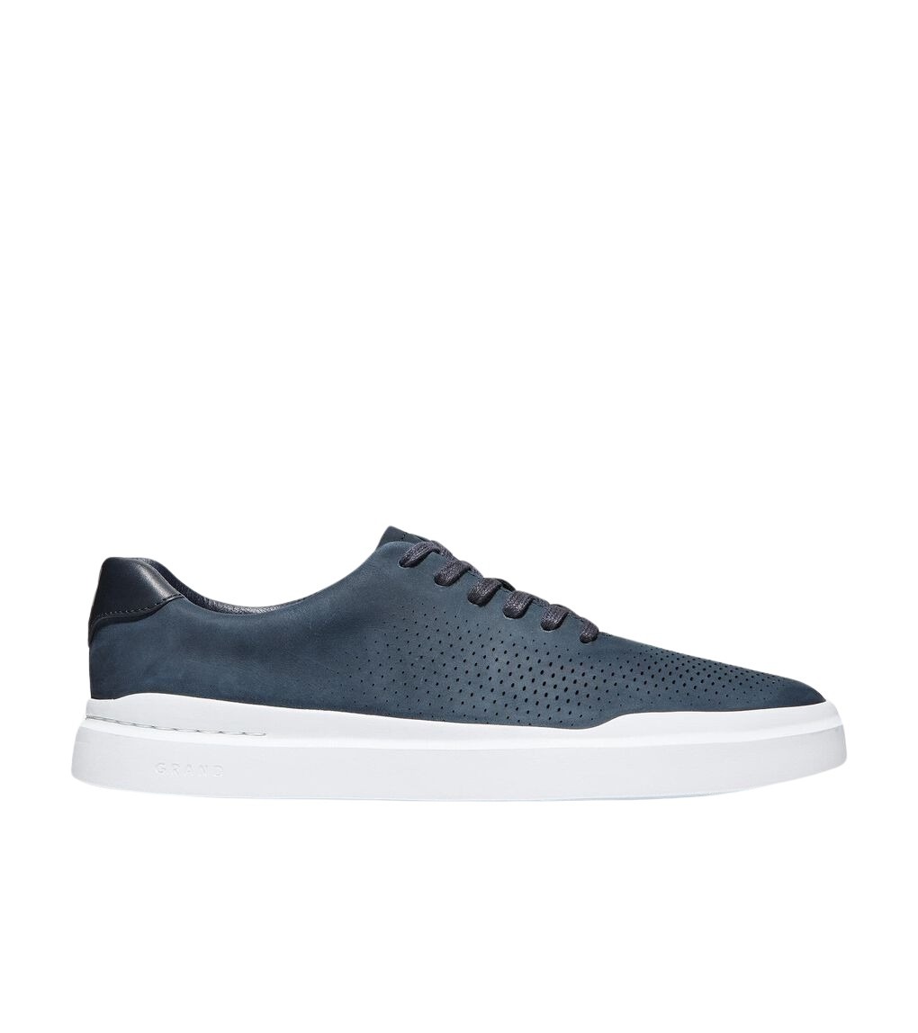 Zapatillas Cole Haan Grand Pro Rally Laser Cut Hombre - Blanco - Cuero - Suela EVA - Talla 42.5 EU
