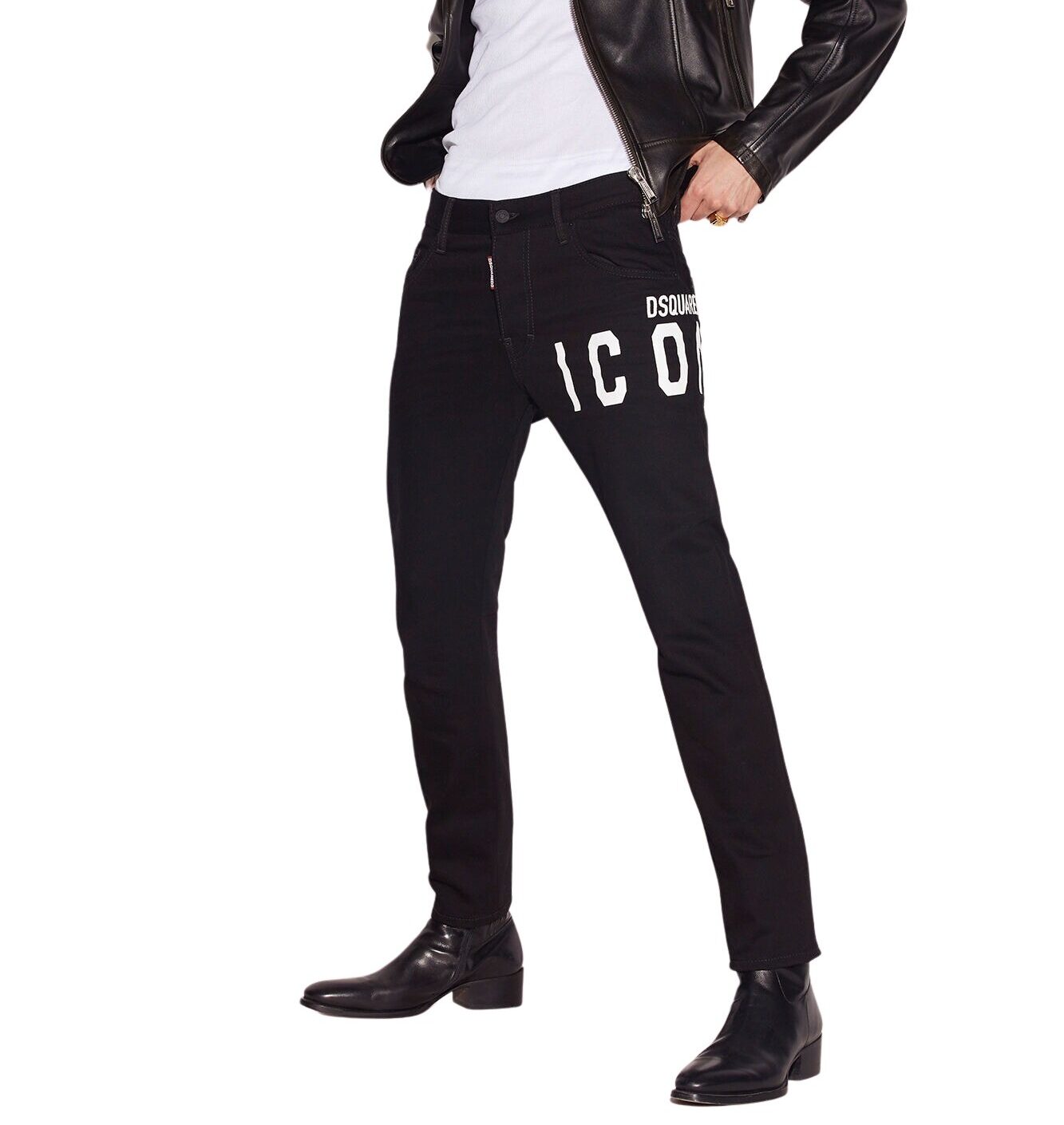 Dsquared2 Black Bull Skater Jeans - Sort | Follestad