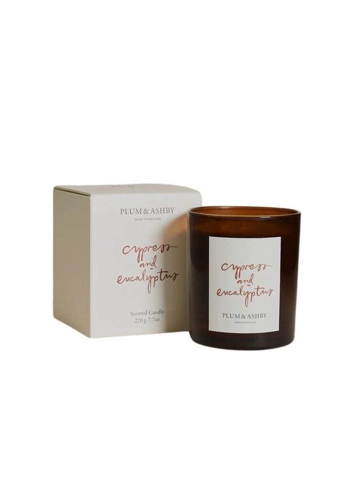 Sweet Water Decor Let It Snow Candle - Cypress, Eucalyptus, and Woods Scented Winter Candle for Home - 15oz Clear Jar, 70+ Hour Burn Time, Made in The USA - Woodsy Candles for Home