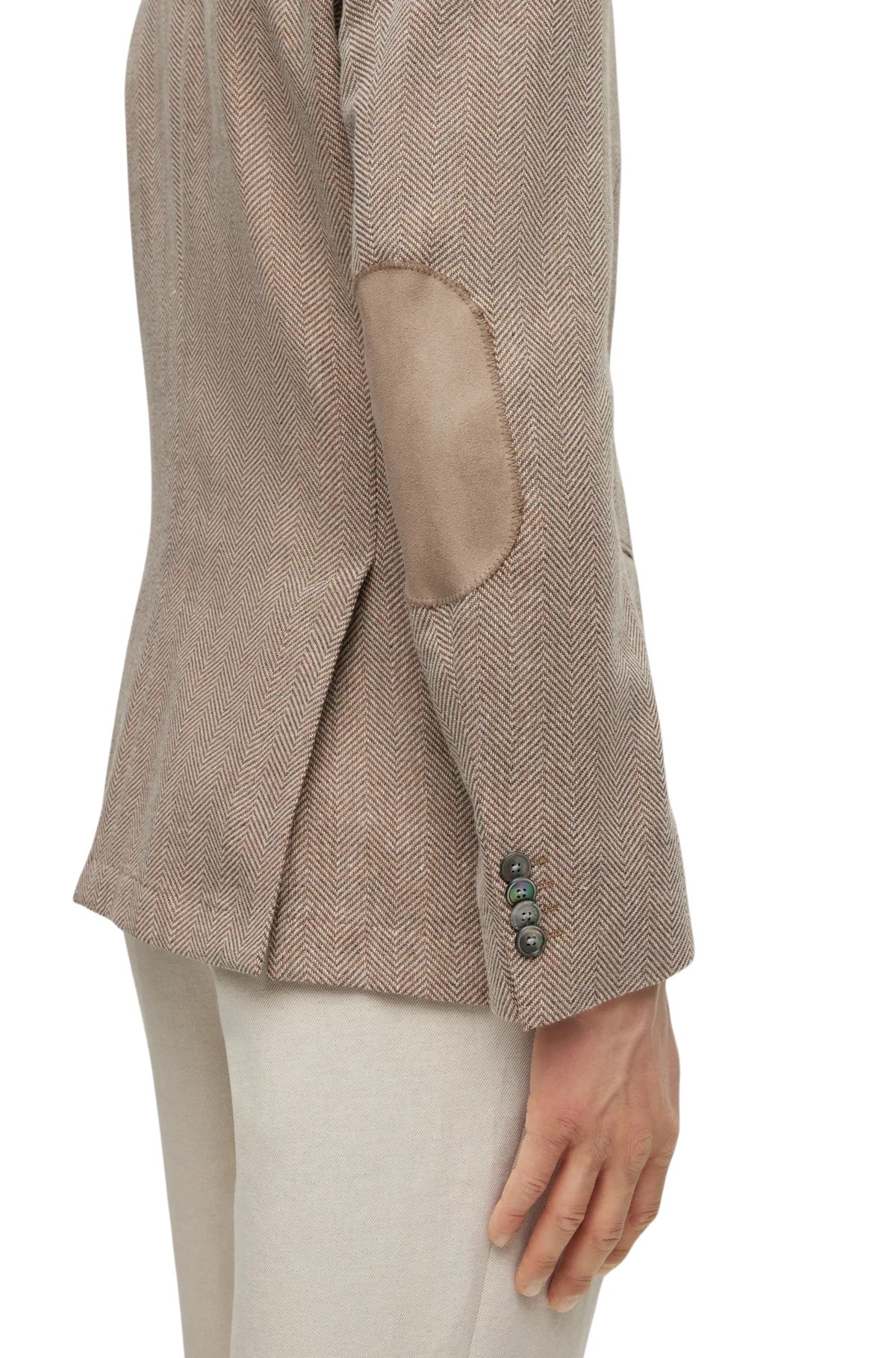 16881 Beige Slim Fit Jacket