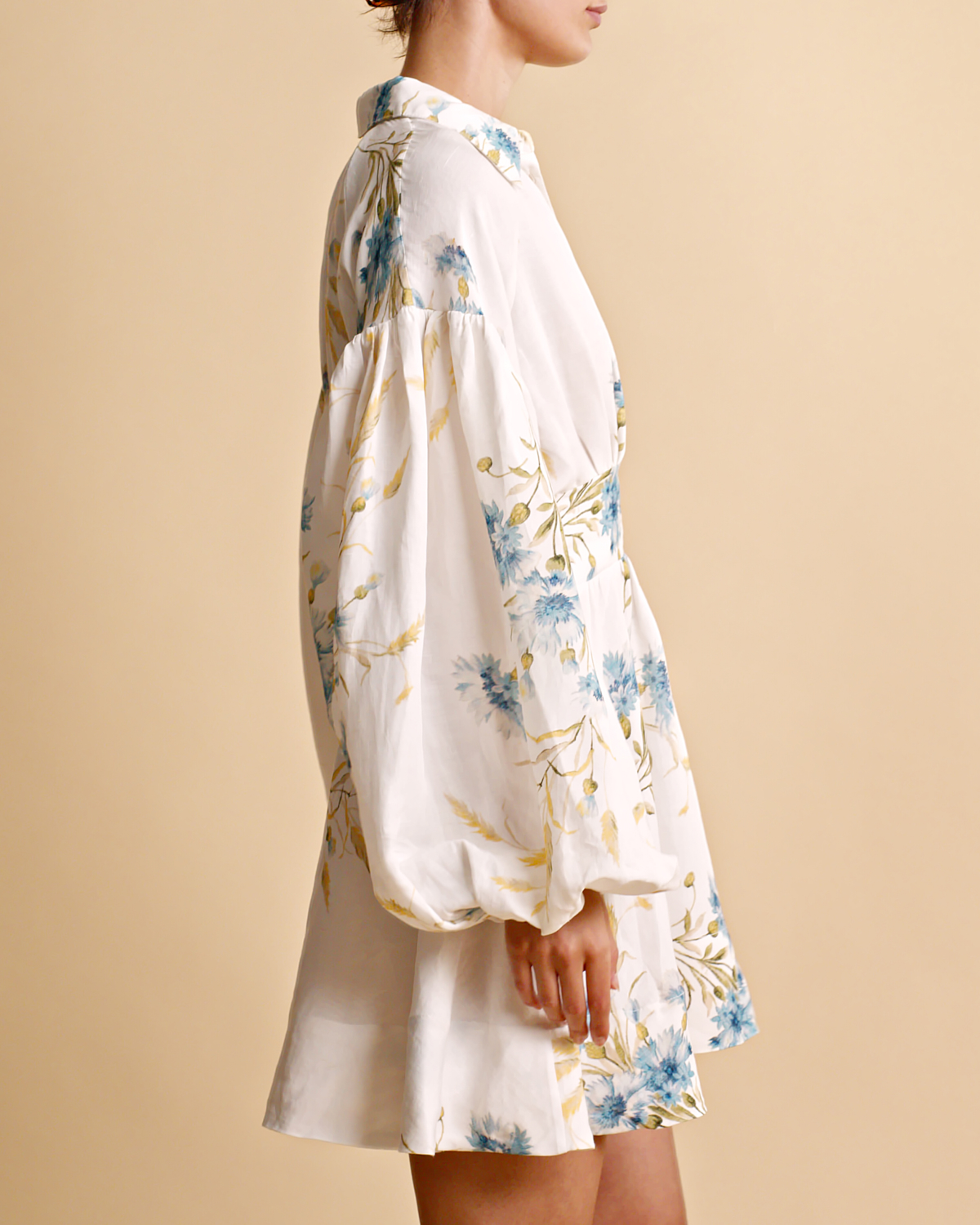bytimo linen mini dress byTiMo Linen-Blend Floral Mini Dress