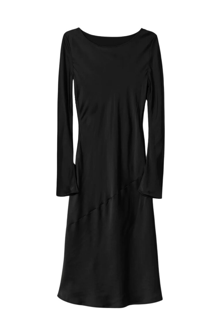 long_sleeve_bias_cut_slip_dress_black