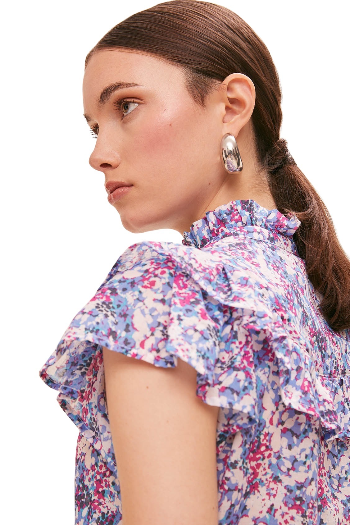 Suncoo Navy Layla Blouse