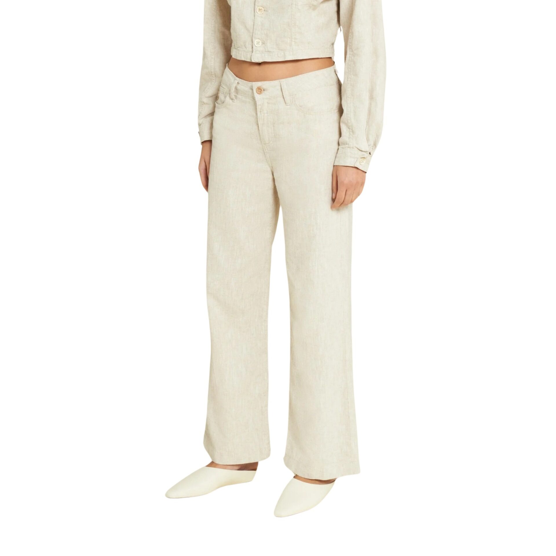 Lois Culotte Crude Linen - Ecru | Follestad