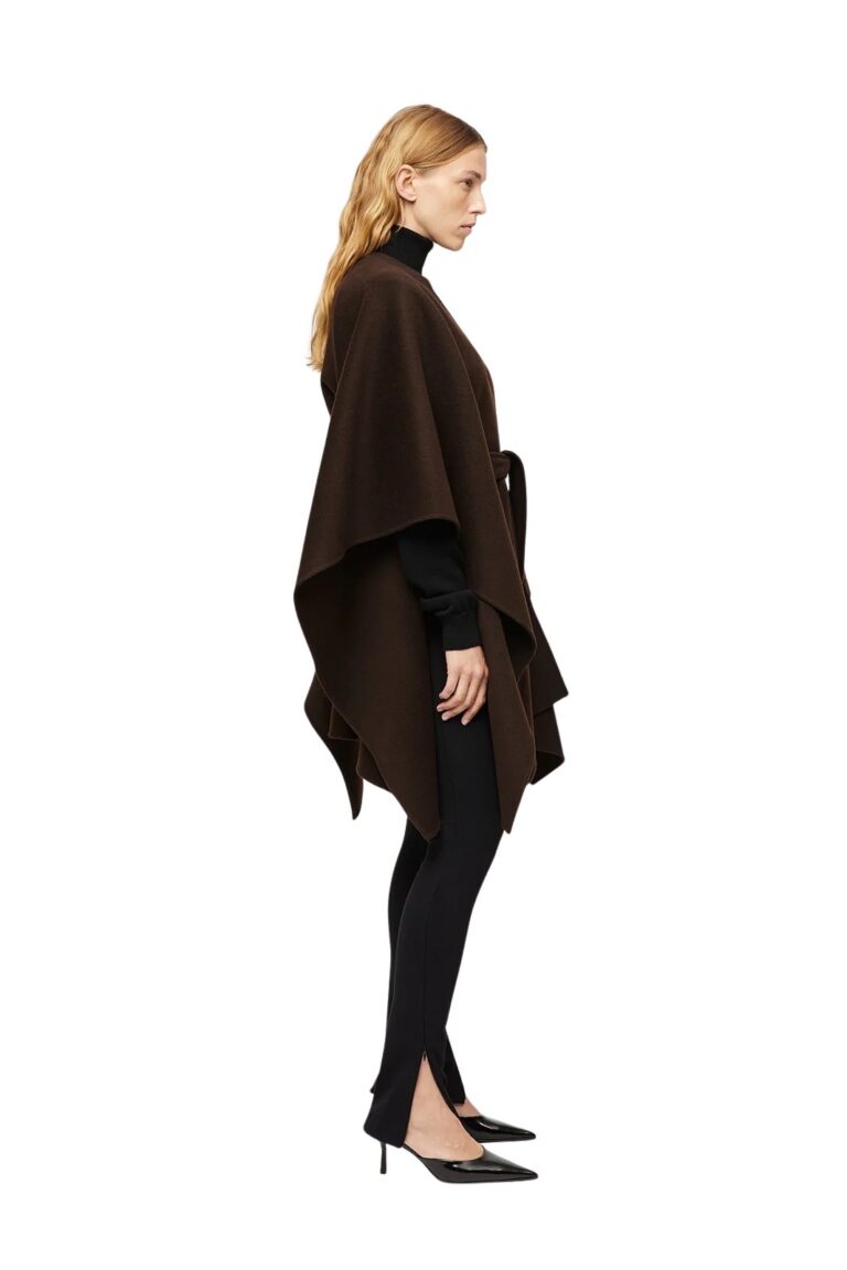 fwss_fall_2024_campaign_trine_hisdal_stretch_zip_leggings_jet_black_belted_double_poncho_mole_brown_79b2a923-b4ab-4dce-ae1d-9490fa26e1a8