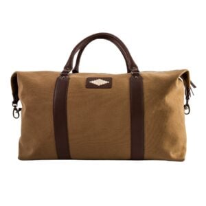 pampeano_caballero_large_travelbag_khaki_darken_canvas_cream_diamond