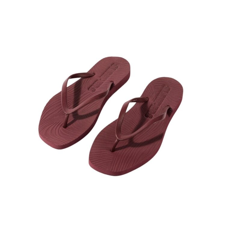 tapered-burgundy-flip-flop-photo-front