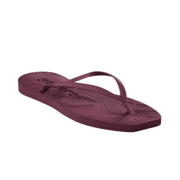 tapered-burgundy-flip-flop-side