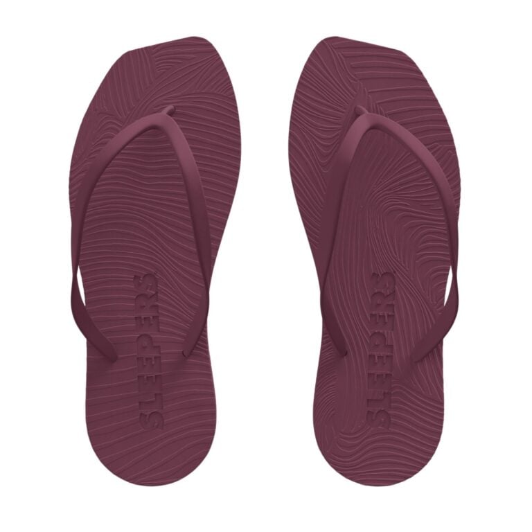 tapered-burgundy-flip-flop-top