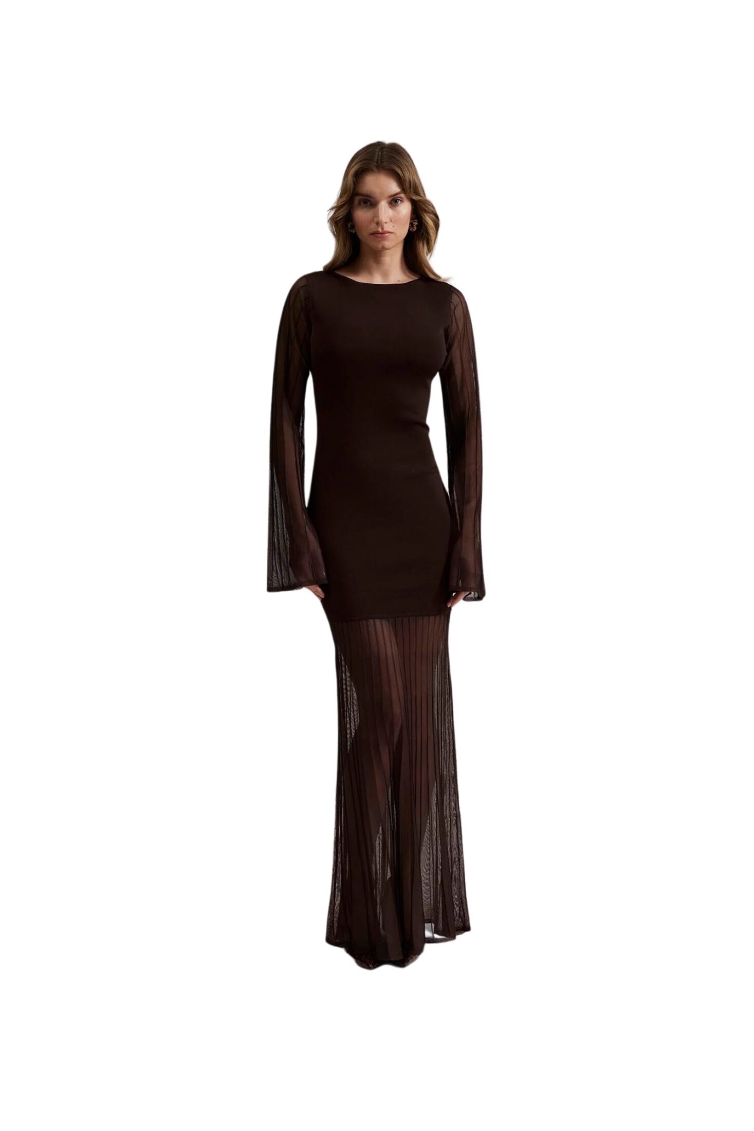 Malina Haisley Maxi Dress - Chocolate | Follestad