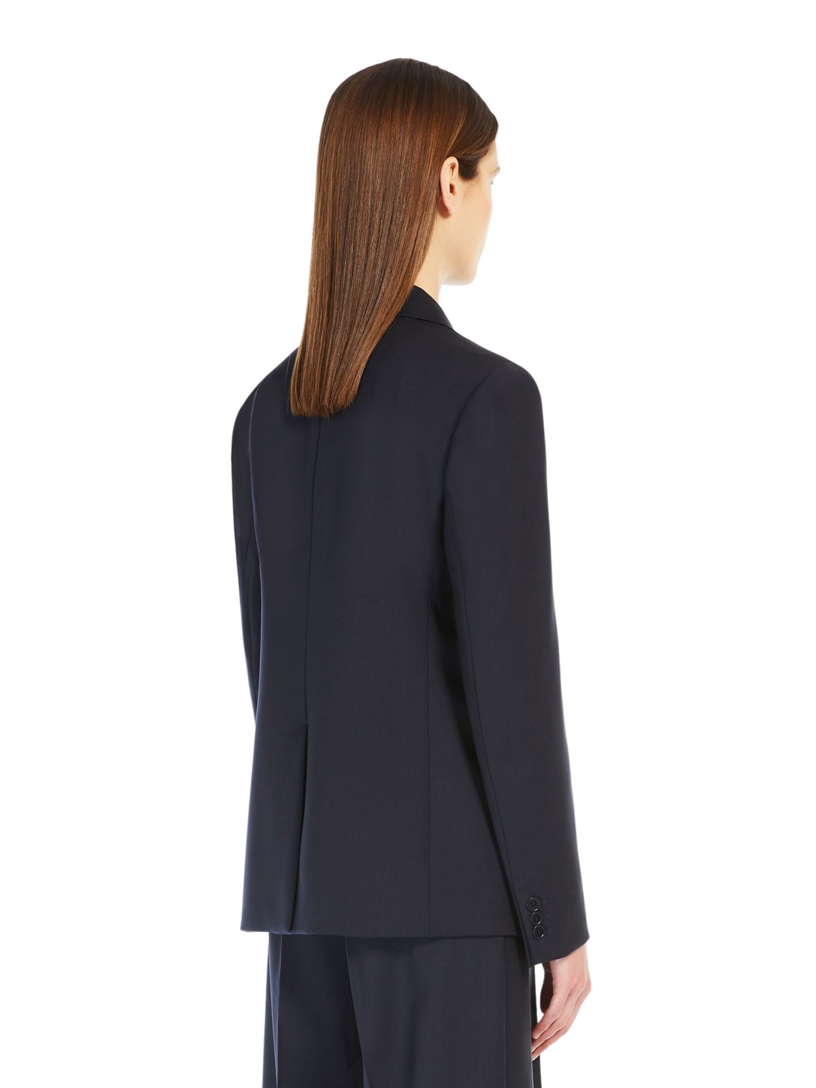 スーツ Weekend Max Mara LAMINE - Natural stretch wool blazer Natural stretch wool blazer, black | 