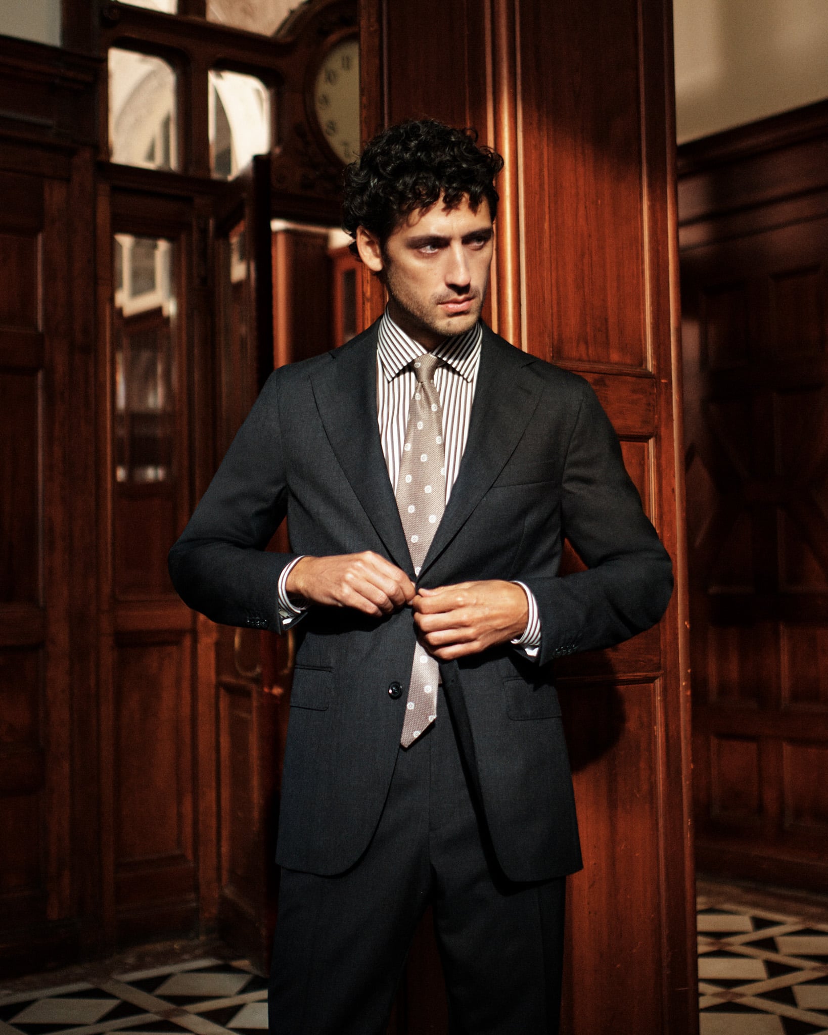 oscar-jacobson-herre-sort-dress-skjorte-slips