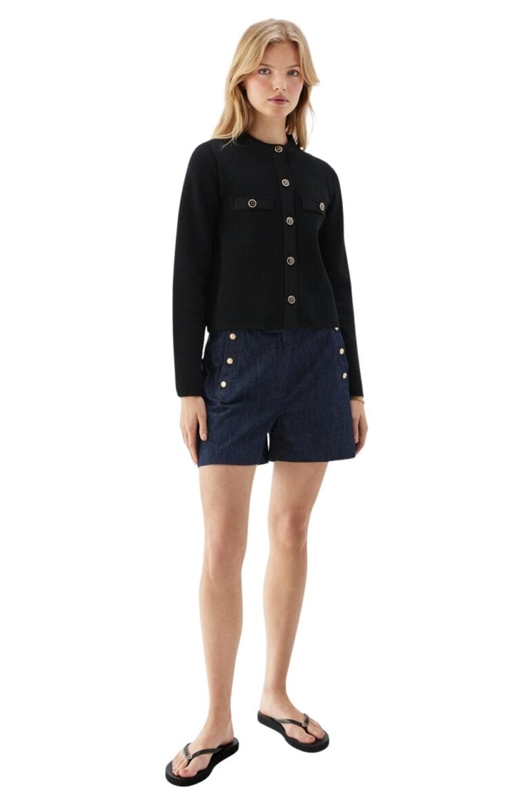 missie-jacket-black-and-pixie-denim-shorts-front